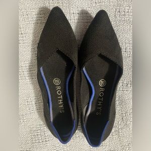 Rothy’s The Point, Size 8, used but life left, small hole in one shoe see photos